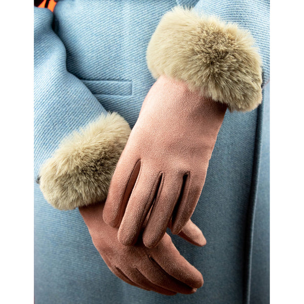 Powder Bettina Faux Suede Gloves - DeWaldens Garden Centre