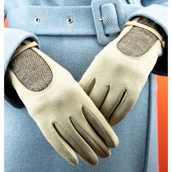 Powder Genevieve Faux Suede Gloves - DeWaldens Garden Centre