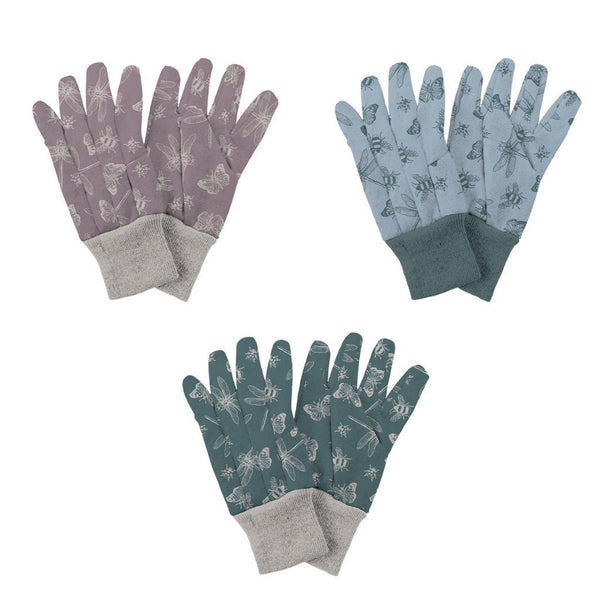 Kent & Stowe Jersey Cotton Grip Gloves Triple Pack - DeWaldens Garden Centre