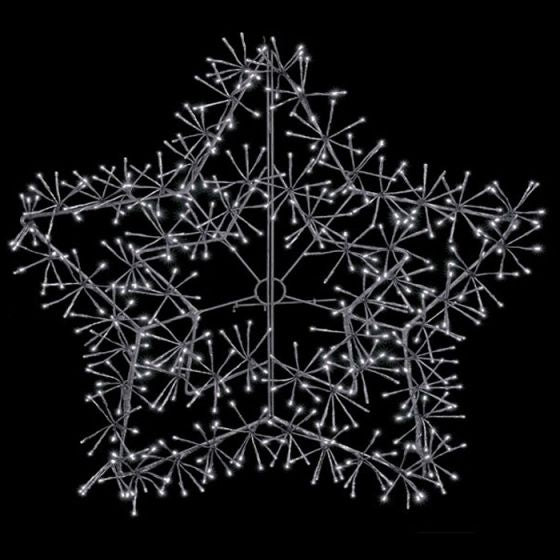 Premier Silver Starburst Cluster | White | 60 cm | DeWaldens Garden Centre