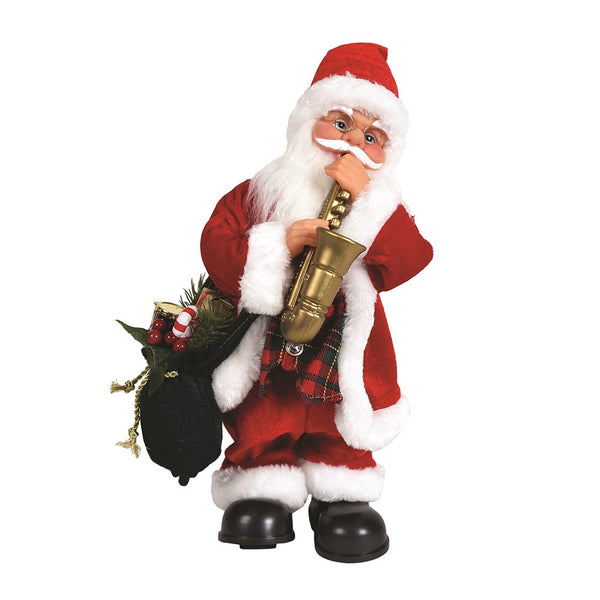Straits Animated Musical Santa 36cm - DeWaldens Garden Centre