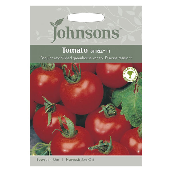 Johnsons Tomato Shirley F1 Seeds - DeWaldens Garden Centre