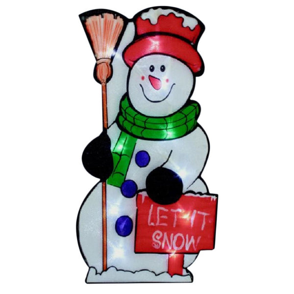 Premier LED Snowman Window Silhouette - DeWaldens Garden Centre