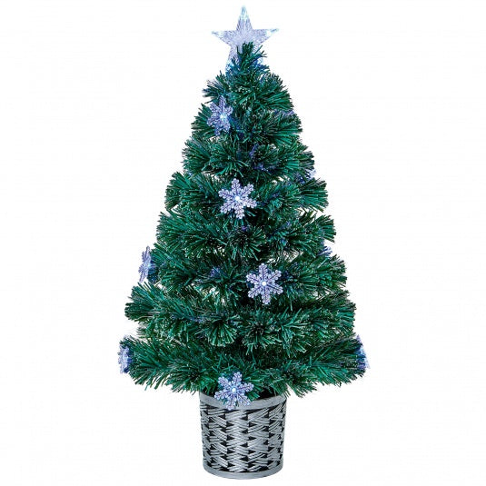 Premier LED Tree With Colour Switch Snowflakes | 80 cm | DeWaldens Garden Centre