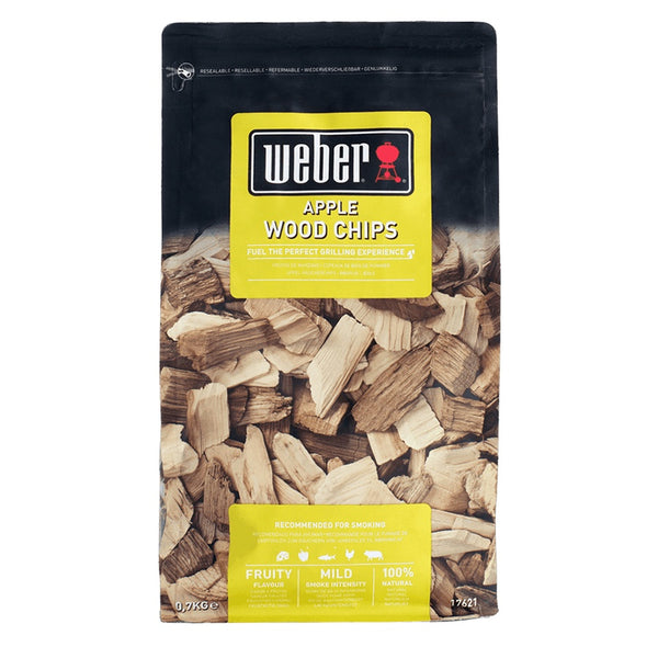 Weber Apple Wood Chips 0.7kg - DeWaldens Garden Centre
