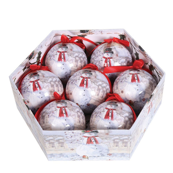 Straits 7pc Snowman Bauble Gift Box - DeWaldens Garden Centre