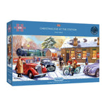 Gibsons 636 Piece Jigsaw Puzzle - Christmas Eve at the Station - DeWaldens Garden Centre
