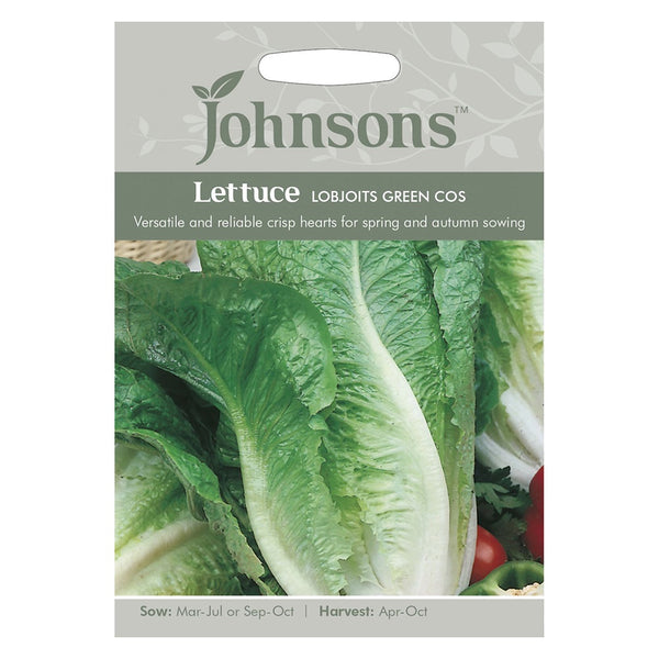 Johnsons Lettuce Lobjoits Green Cos Seeds - DeWaldens Garden Centre