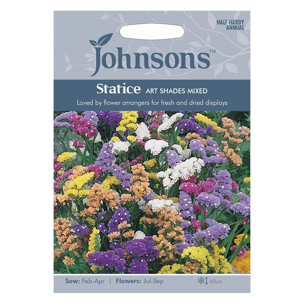 Johnsons Statice Art Shades Mixed Seeds - DeWaldens Garden Centre