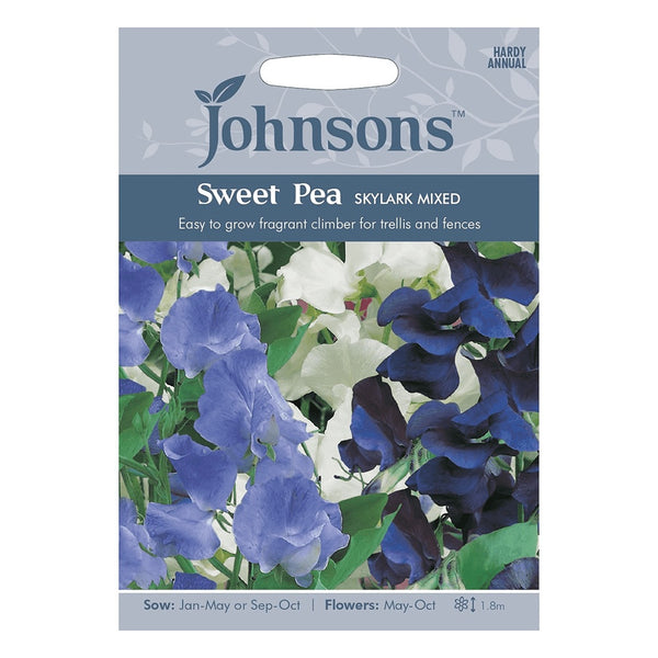 Johnsons Sweet Pea Skylark Mixed Seeds - DeWaldens Garden Centre