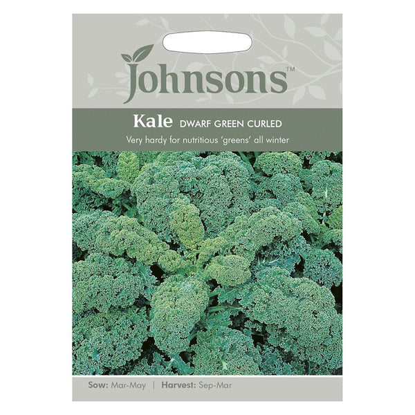Johnsons Kale Dwarf Green Curled Seeds - DeWaldens Garden Centre