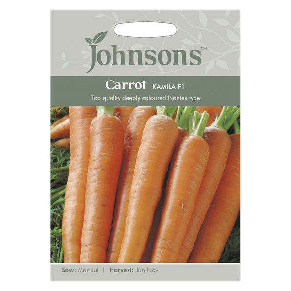 Johnsons Carrot Kamila F1 Seeds - DeWaldens Garden Centre