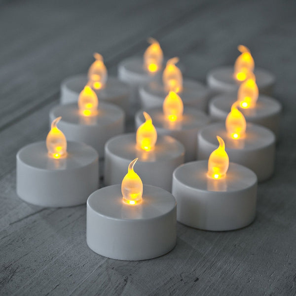Festive 12 LED Flickering Tealights - DeWaldens Garden Centre