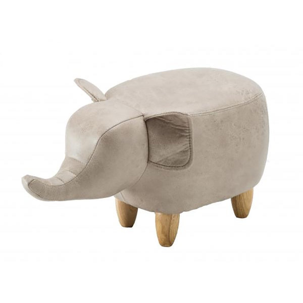 Egor The Elephant Leatherette Footstool - DeWaldens Garden Centre
