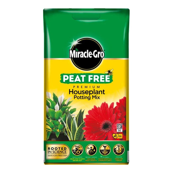 Miracle-Gro Peat Free Premium Houseplant Potting Mix 10L - DeWaldens Garden Centre