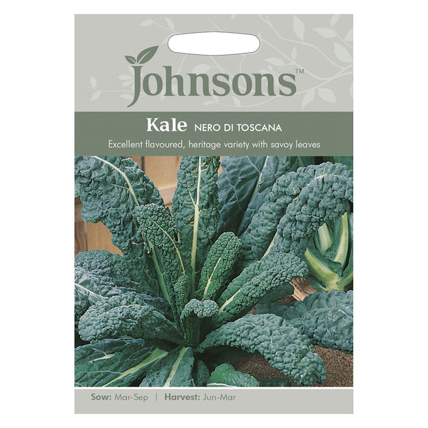 Johnsons Kale Nero Di Toscana Seeds - DeWaldens Garden Centre