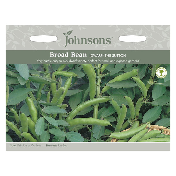 Johnsons Broad Bean (Dwarf) The Sutton Seeds - DeWaldens Garden Centre