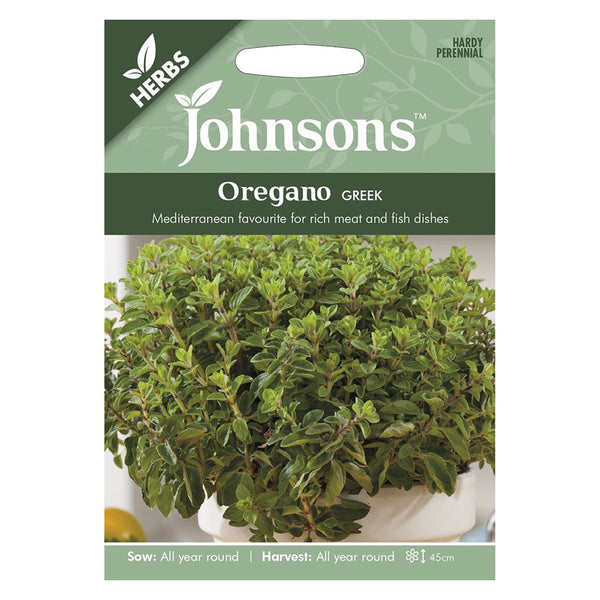 Johnsons Oregano Greek Seeds - DeWaldens Garden Centre