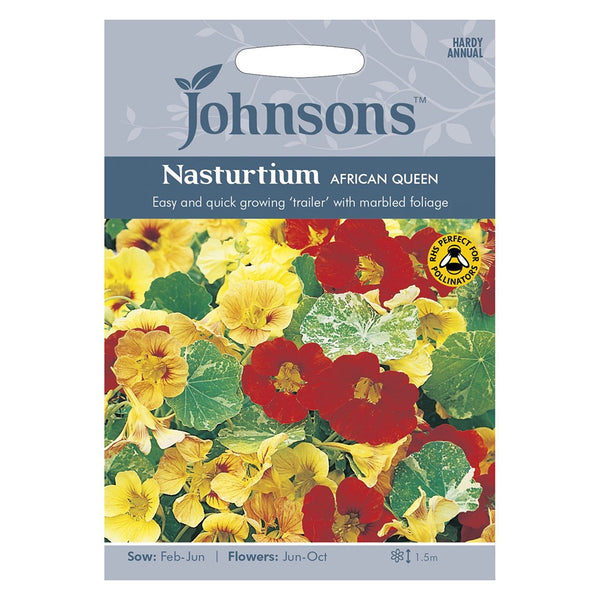 Johnsons Nasturtium African Queen Seeds - DeWaldens Garden Centre