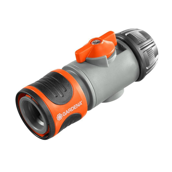Gardena Hose Connector with Control Valve 13mm - DeWaldens Garden Centre