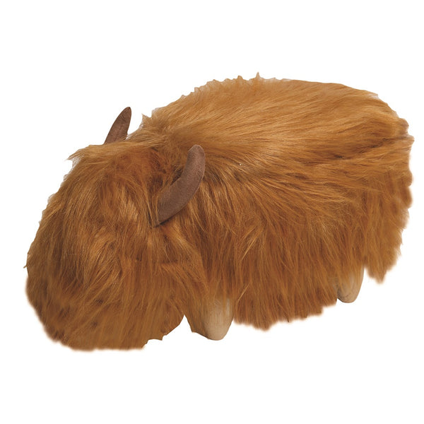 Highland Cow Storage Footstool - DeWaldens Garden Centre