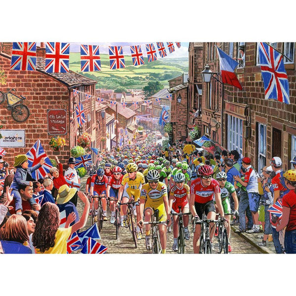 Gibsons 1000 Piece Jigsaw Puzzle - Le Tour de Yorkshire - DeWaldens Garden Centre