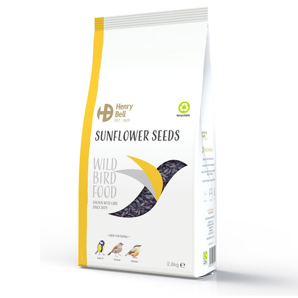 Henry Bell Black Sunflower Seeds 2.8kg - DeWaldens Garden Centre