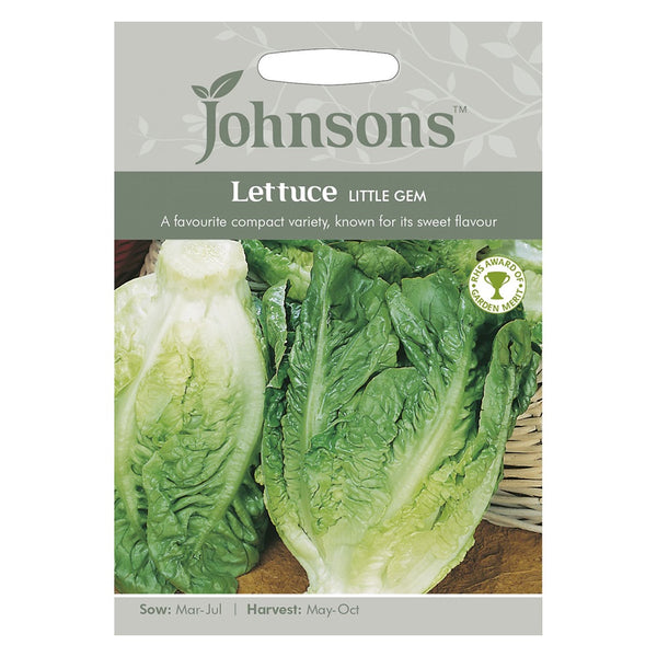 Johnsons Lettuce Little Gem Seeds - DeWaldens Garden Centre