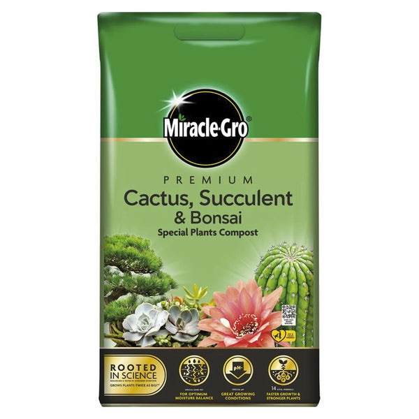 Miracle-Gro Premium Cactus, Succulent & Bonsai Compost 6L - DeWaldens Garden Centre