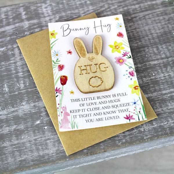Bunny Pocket Hug with Envelope - DeWaldens Garden Centre