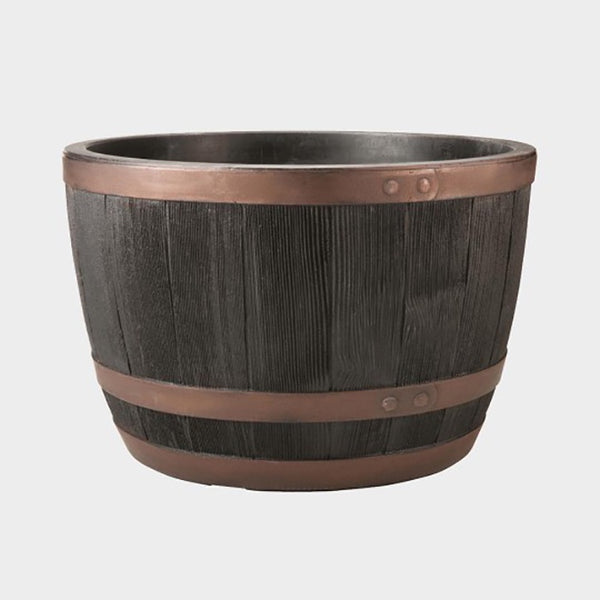 Stewarts Blenheim Half Barrel Planter | Copper | 40 cm | DeWaldens Garden Centre
