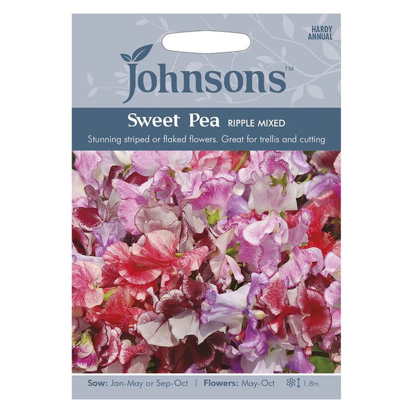 Johnsons Sweet Pea Ripple Mixed Seeds - DeWaldens Garden Centre