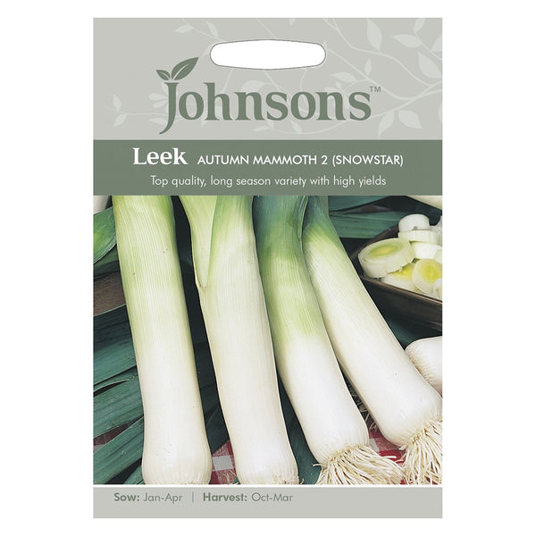 Johnsons Leek Autumn Mammoth 2 (Snowstar) Seeds - DeWaldens Garden Centre