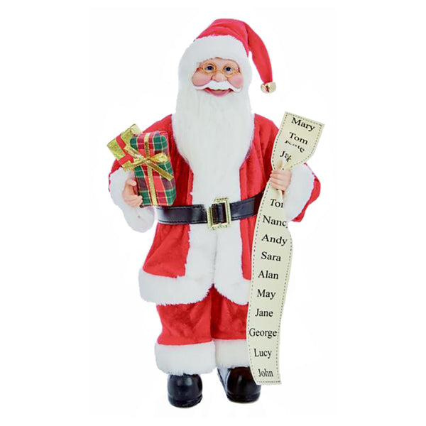 Premier Standing Santa With Glasses | 40 cm | DeWaldens Garden Centre