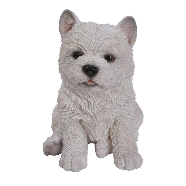 Vivid Arts Real Life West Highland Terrier Sitting - DeWaldens Garden Centre