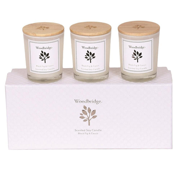 Woodbridge Set of 3 Soy Candles - DeWaldens Garden Centre
