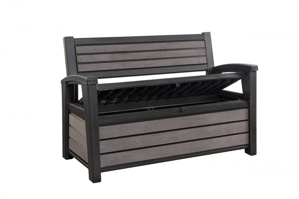 Keter Hudson 227L Storage Bench - DeWaldens Garden Centre