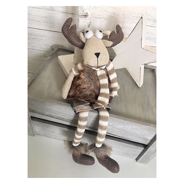 Heaven Sends Fabric Sitting Moose - DeWaldens Garden Centre