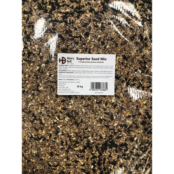 Henry Bell Superior Seed Mix 20kg - DeWaldens Garden Centre