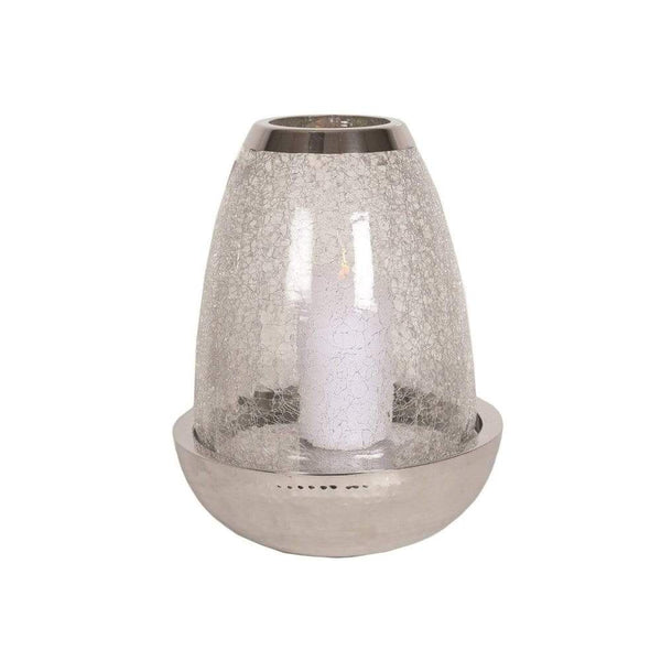 Straits Crackled Round Pillar Holder 41cm - DeWaldens Garden Centre