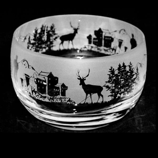 Animo Glass - Scottish Scene Small Bowl - DeWaldens Garden Centre