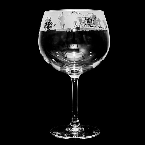 Animo Glass - Scottish Scene Gin Balloon - DeWaldens Garden Centre