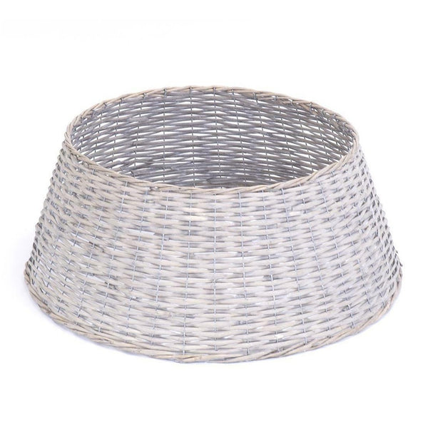 Festive 70cm White Wash Willow Tree Skirt - DeWaldens Garden Centre