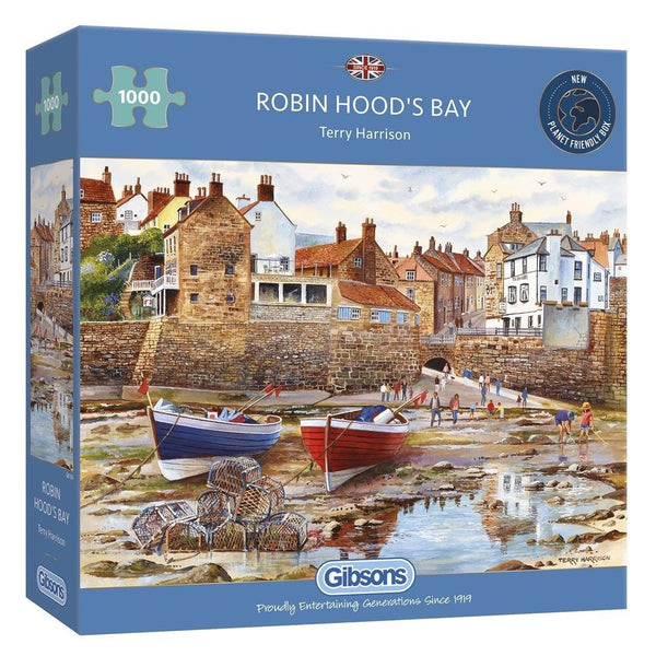 Gibsons 1000 Piece Jigsaw Puzzle - Robin Hood's Bay - DeWaldens Garden Centre