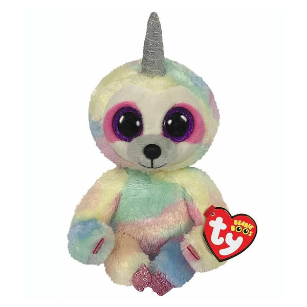 Ty Beanie Boos - Cooper Sloth with Horn - DeWaldens Garden Centre