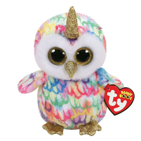 Ty Beanie Boos - Enchanted Owl with Horn - DeWaldens Garden Centre