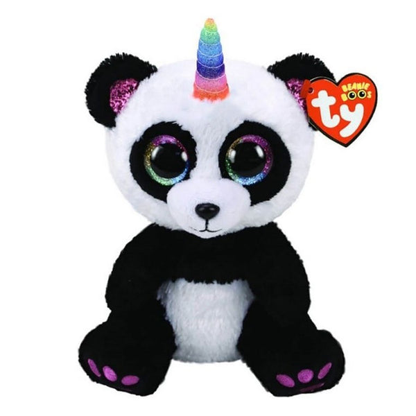 Ty Beanie Boos - Paris Panda with Horn - DeWaldens Garden Centre