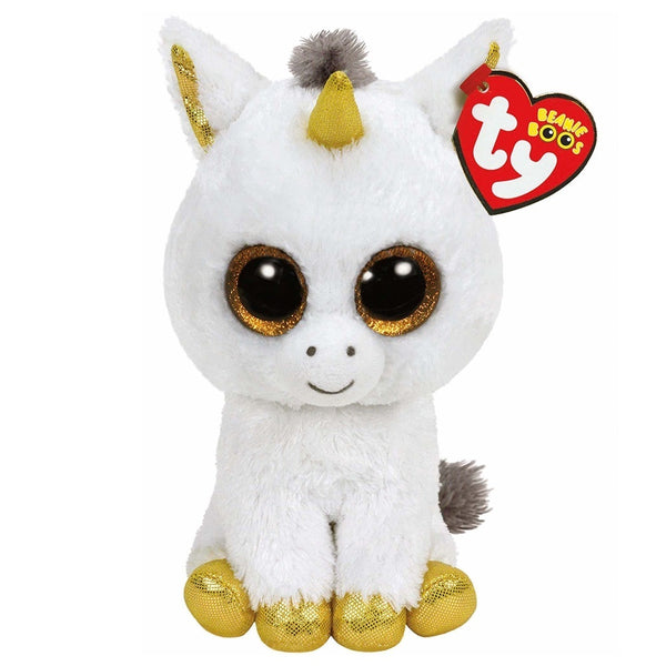 Ty Beanie Boos - Pegasus White Unicorn - DeWaldens Garden Centre