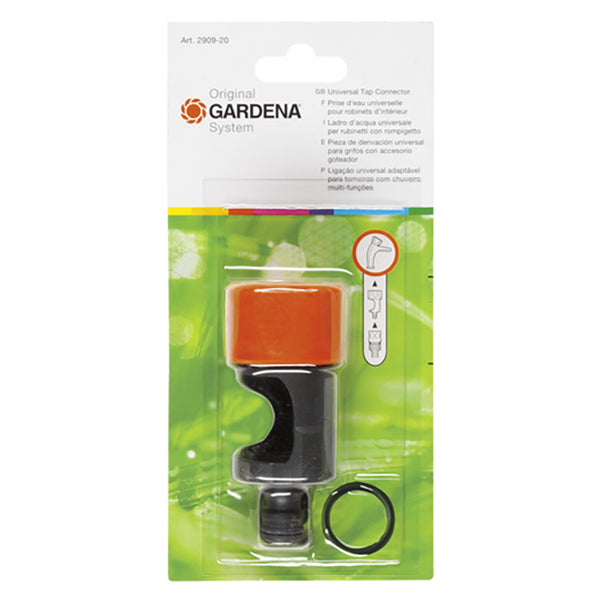 Gardena Universal Tap Connector - DeWaldens Garden Centre