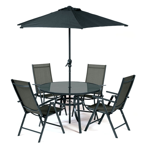Santos Textelene 4 Seat Dining Set - DeWaldens Garden Centre